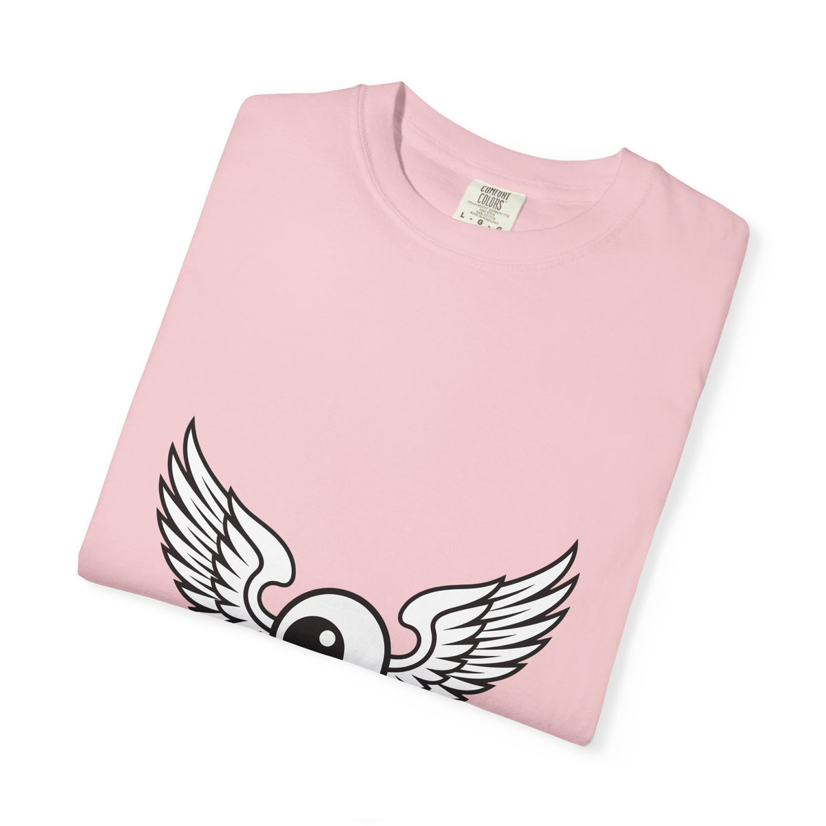 Winged Eye T-Shirt Cute Mythical Gift Women Outline Drawing T-Shirt Eye Symbol T-Shirt Adorable Fan Symbolic T-Shirt Magical Graphic Basic Wings