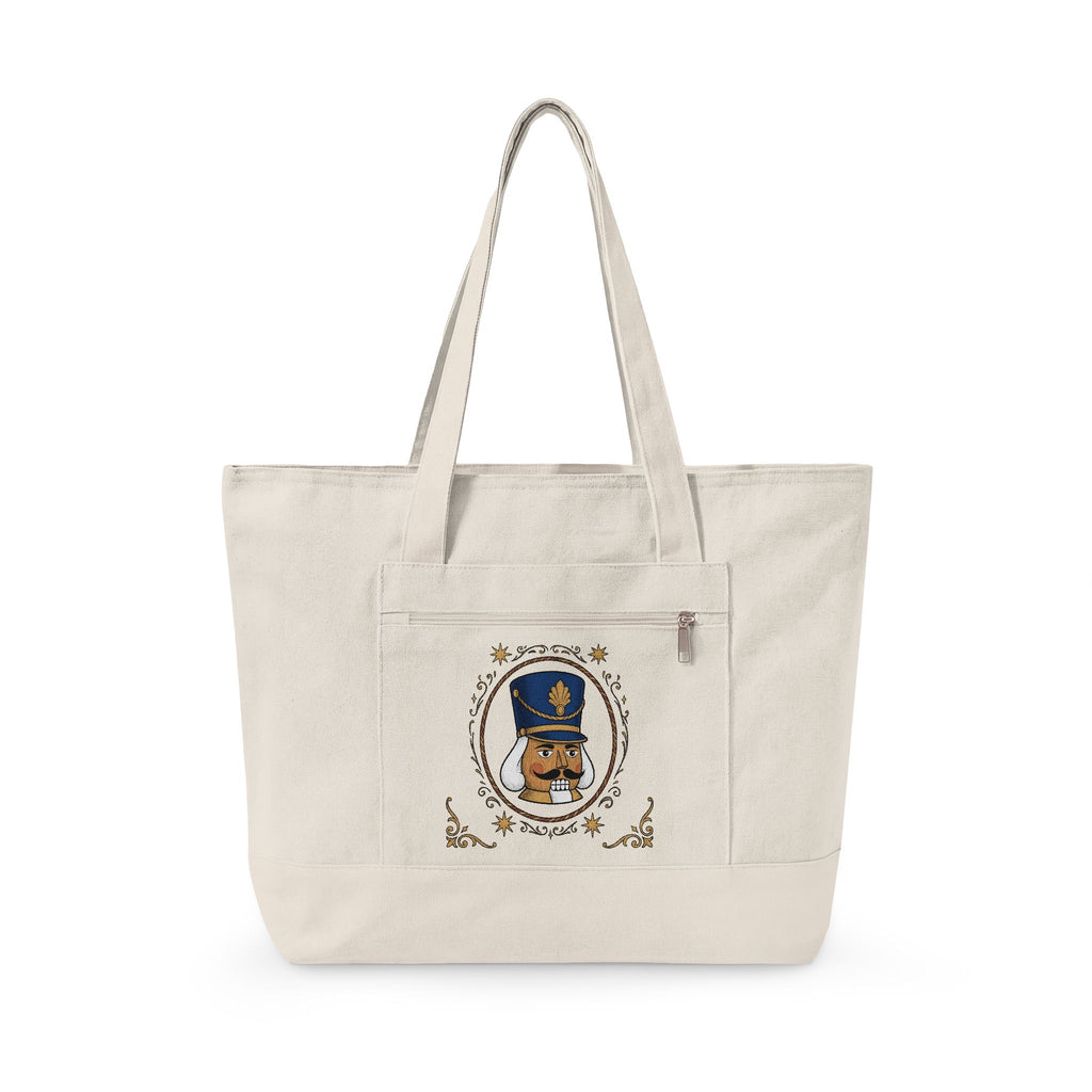 Nutcracker Mask Tote Bag Christmas Celebration Gift Women Antique Tote Bag Nutcracker Tote Bag Xmas Fan Vintage Tote Bag Party Graphic Doodle Sparkle