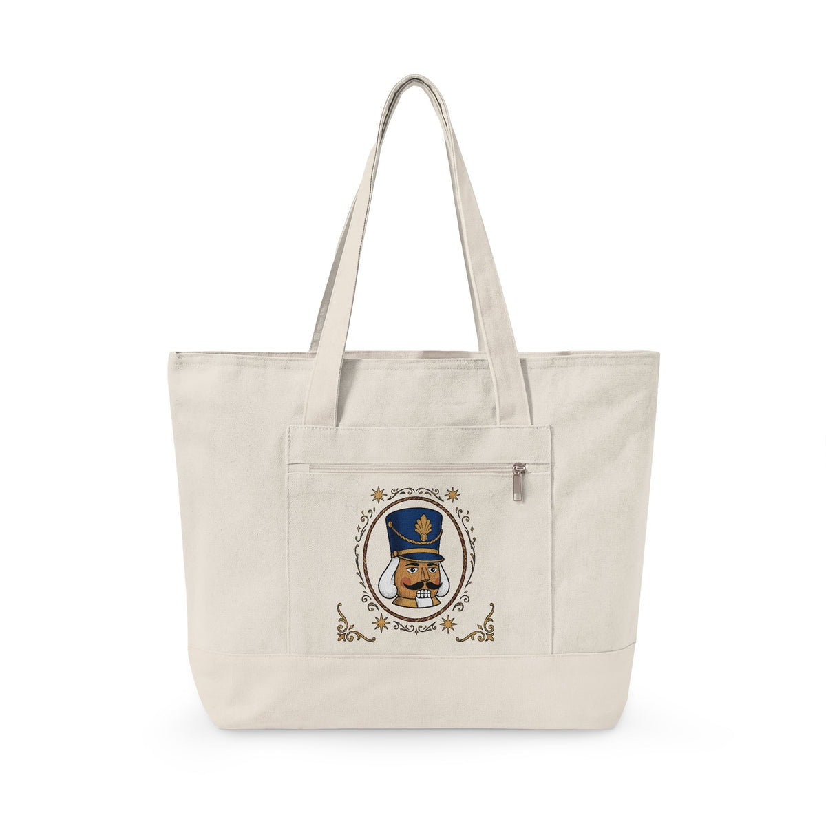 Nutcracker Mask Tote Bag Christmas Celebration Gift Women Antique Tote Bag Nutcracker Tote Bag Xmas Fan Vintage Tote Bag Party Graphic Doodle Sparkle