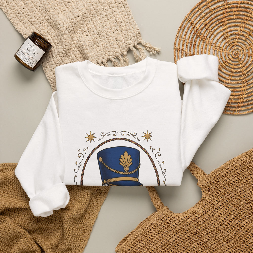 Nutcracker Mask Sweatshirt Christmas Celebration Gift Women Antique Sweatshirt Nutcracker Sweatshirt Xmas Fan Vintage Sweatshirt Party Graphic Doodle Sparkle
