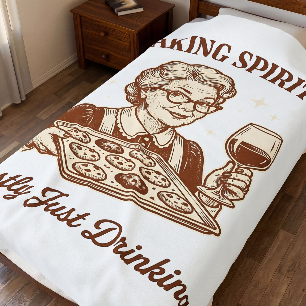 Nana Cookies Blanket Christmas Joke Gift Women Rustic Blanket Cookie Blanket