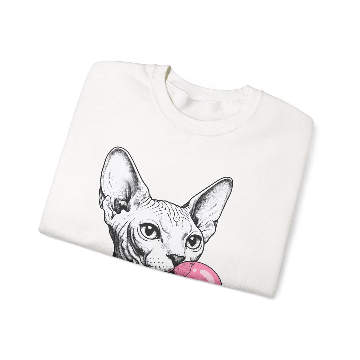 Sphynx Feline Sweatshirt Cat Pet Supplies Gift Women Neo Traditional Sweatshirt Cat Sweatshirt Cat Fan Faux Illustration Pet Accessories Graphic Clean