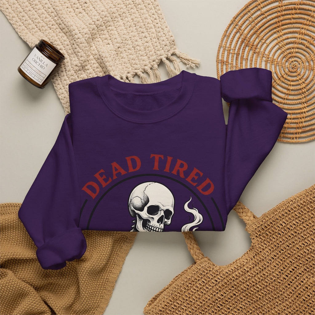 Skeleton Coffee Halloween Coffee Gift Tattoo Skull Coffee Horror Fan Traditional Caffeine Vintage Sweatshirt