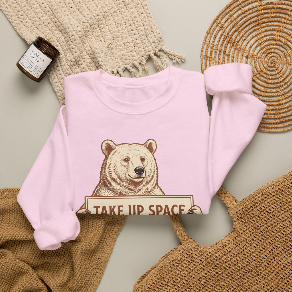 Bear Bear Animal Gift Vintage Grizzly Bear Fan Ursine Wildlife Hand Drawn Sign Sweatshirt