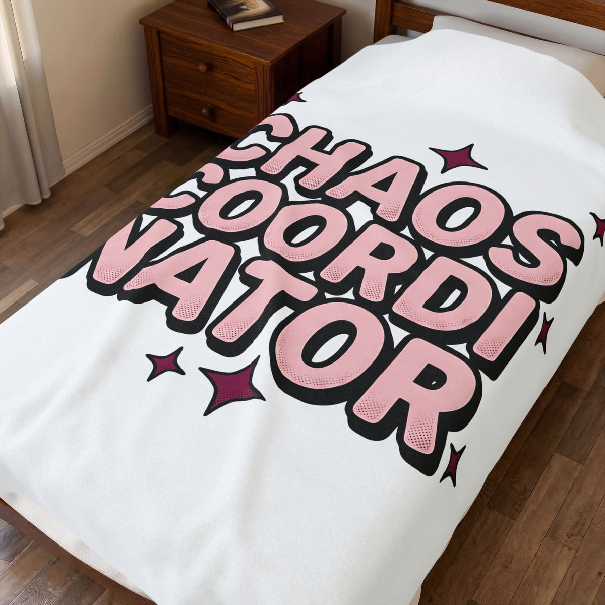 Strong Script Blanket Moms Joke Gift Women Whimsical Blanket Calligraphy Blanket Motherhood Fan Handlettering Blanket Pun Graphic Classic Twinkles
