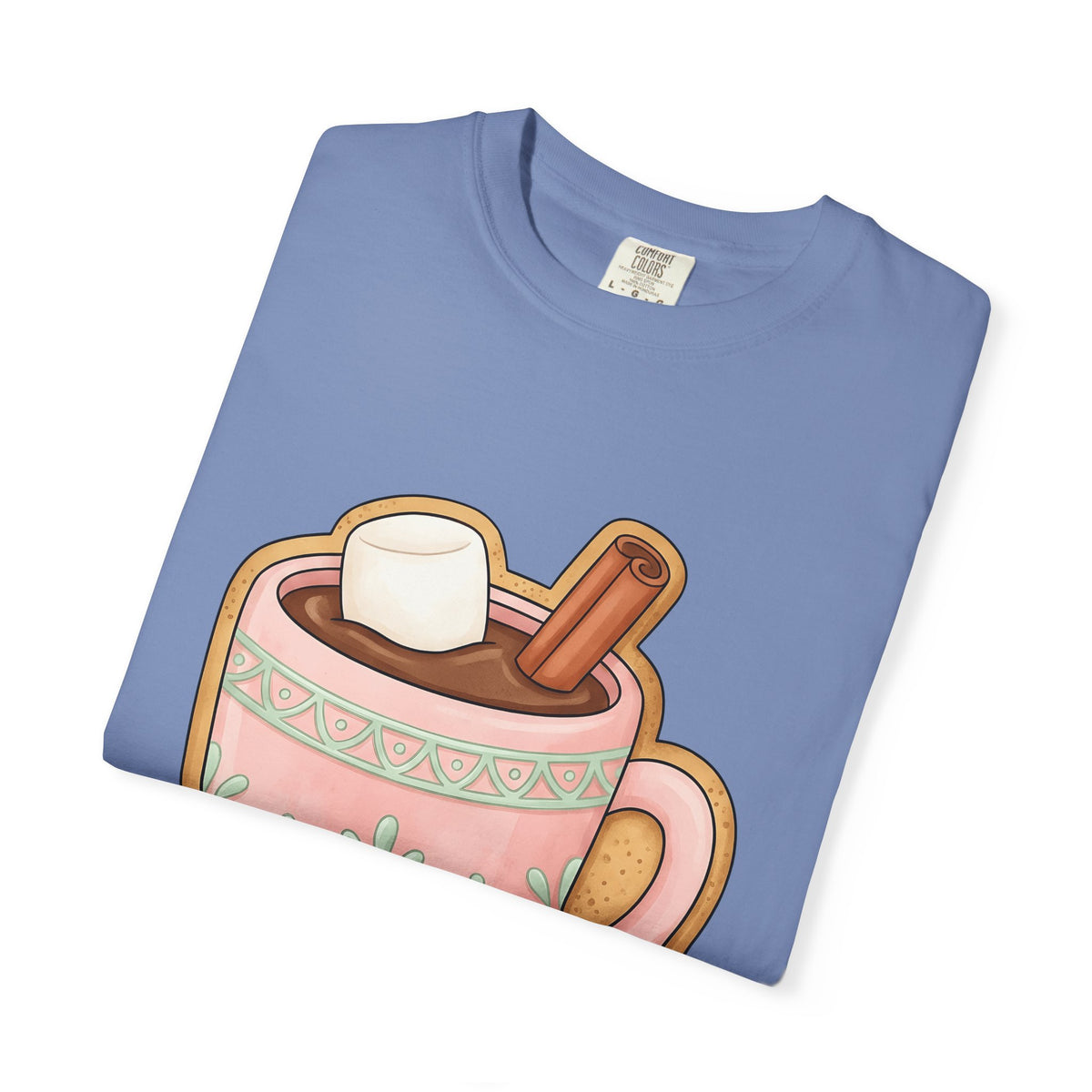 Cozy Hot Cocoa Christmas Comfort Gift Delightful Hot Chocolate Winter Fan Charming Cartoon T-Shirt