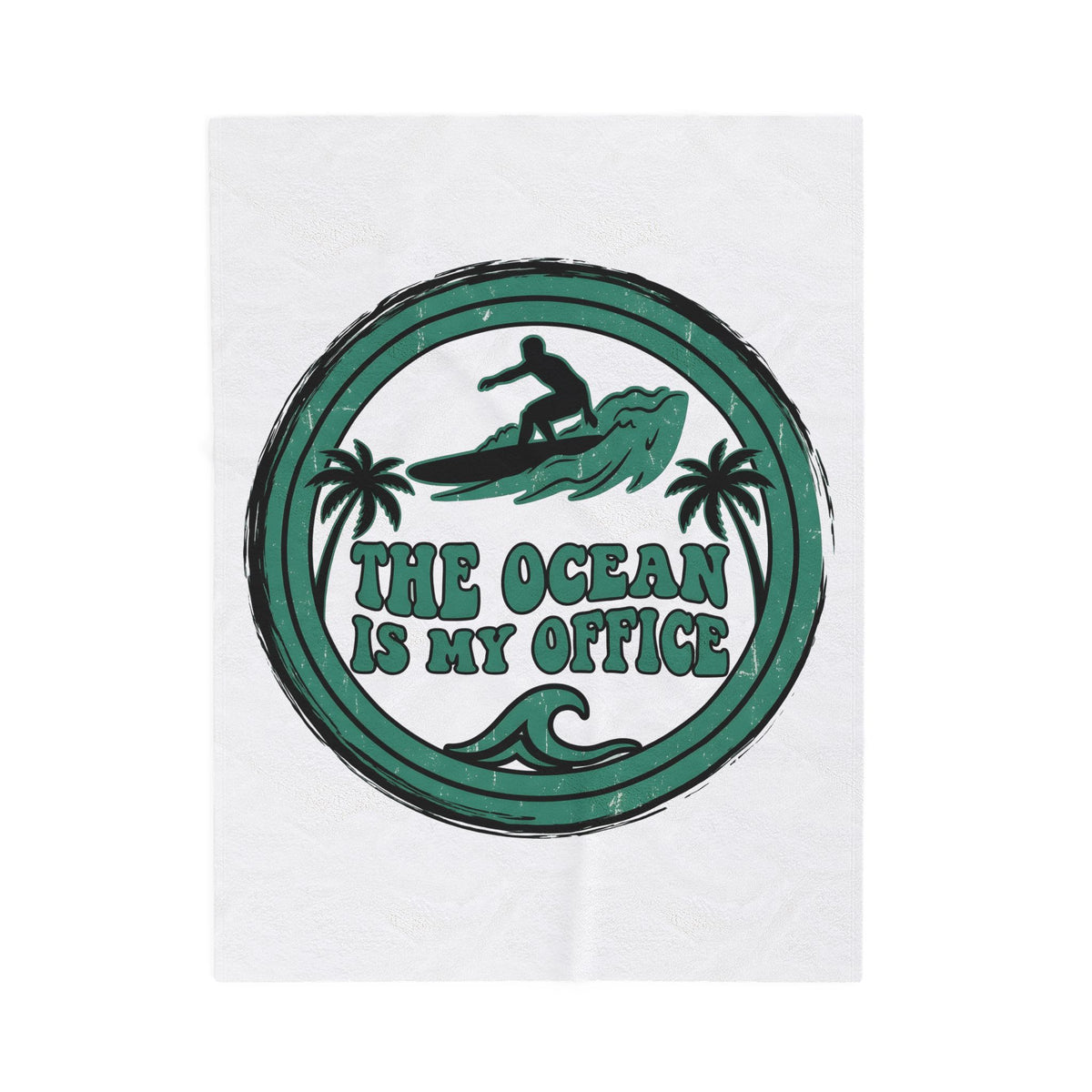 Surfing Surfing Seaside Gift Hand Drawn Surf Surfer Fan Surfing Coastal Blanket