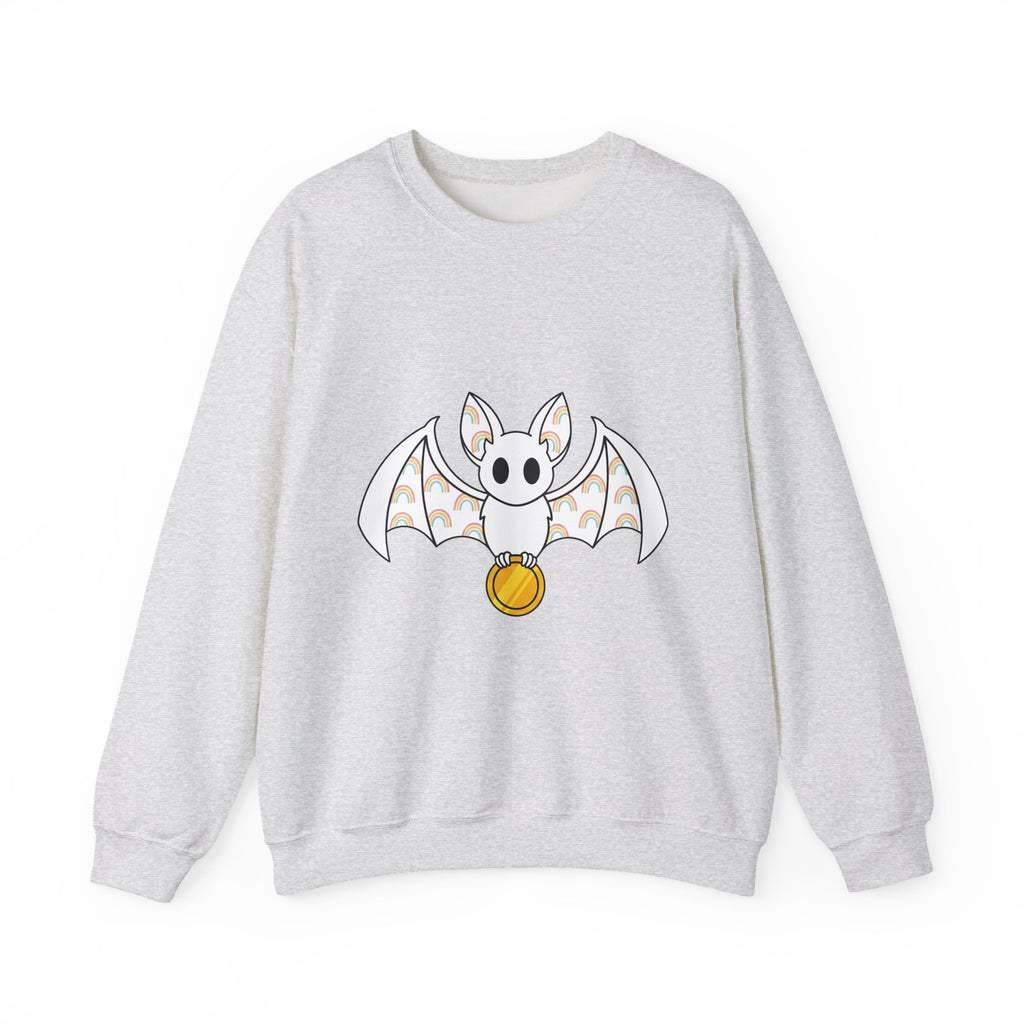 Bat Currency Sweatshirt St Patrick's Day Wildlife Gift Women Adorable Sweatshirt Money Sweatshirt Luck Fan Cute Sweatshirt Animal Graphic Basic Colors Sweatshirt