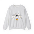 Bat Currency Sweatshirt St Patrick's Day Wildlife Gift Women Adorable Sweatshirt Money Sweatshirt Luck Fan Cute Sweatshirt Animal Graphic Basic Colors Sweatshirt