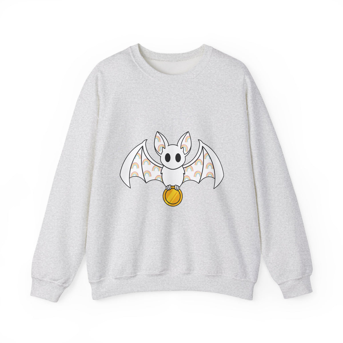 Bat Currency Sweatshirt St Patrick's Day Wildlife Gift Women Adorable Sweatshirt Money Sweatshirt Luck Fan Cute Sweatshirt Animal Graphic Basic Colors Sweatshirt