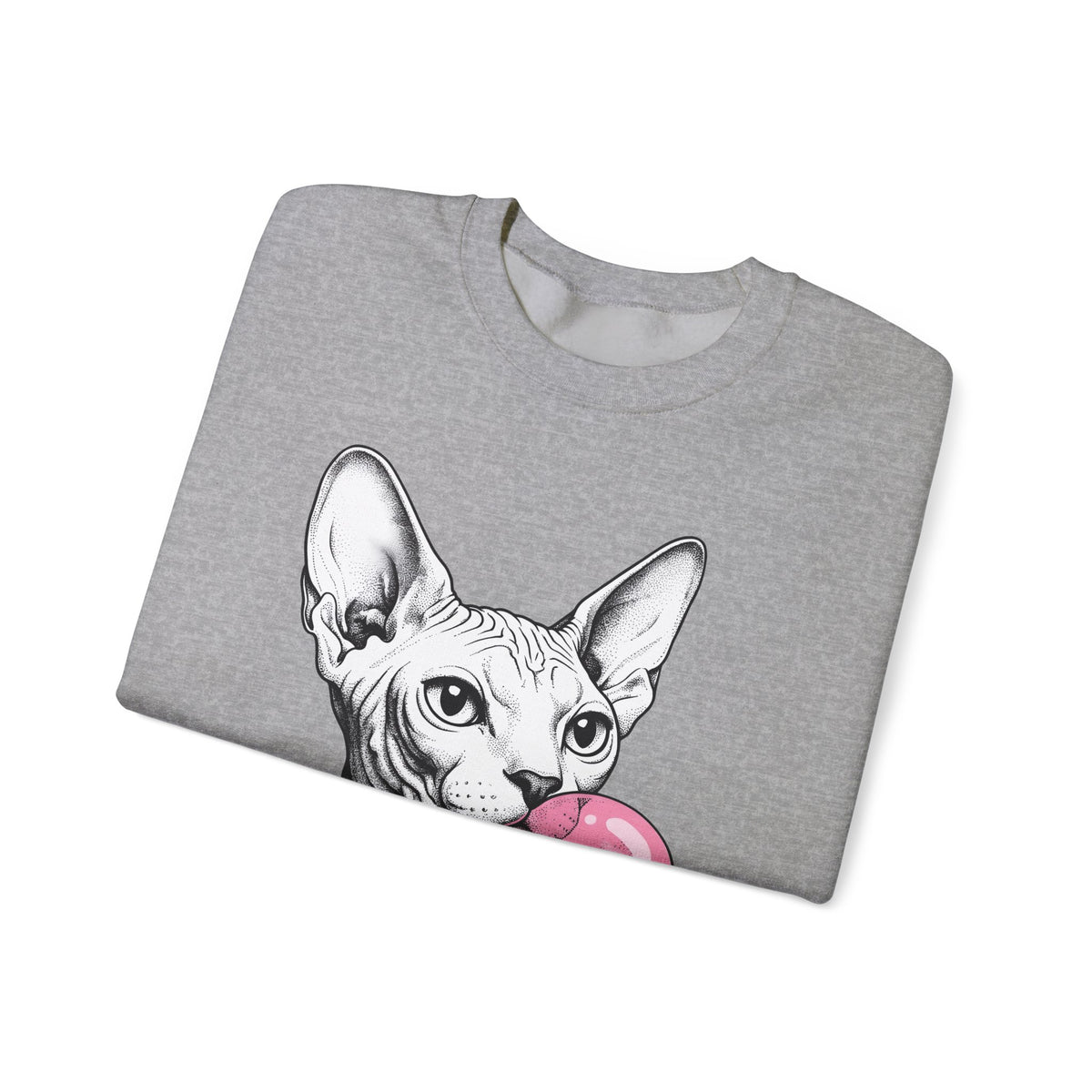 Sphynx Feline Sweatshirt Cat Pet Supplies Gift Women Neo Traditional Sweatshirt Cat Sweatshirt Cat Fan Faux Illustration Pet Accessories Graphic Clean
