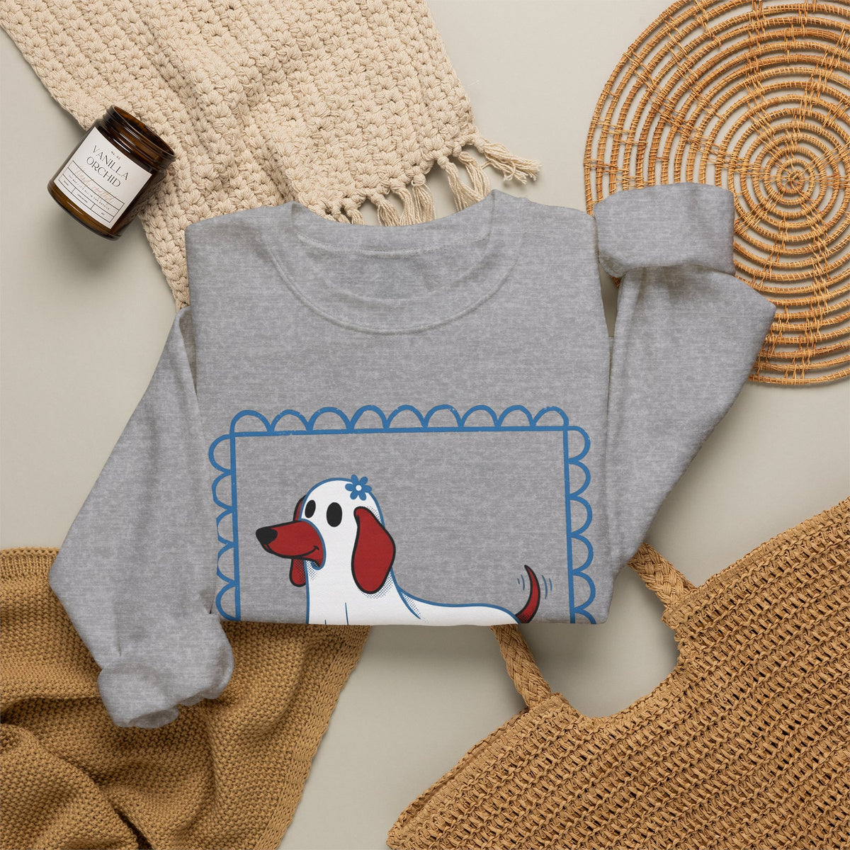 Dachshund Ghost Halloween Dog Gift Cartoon Wiener Sweatshirt