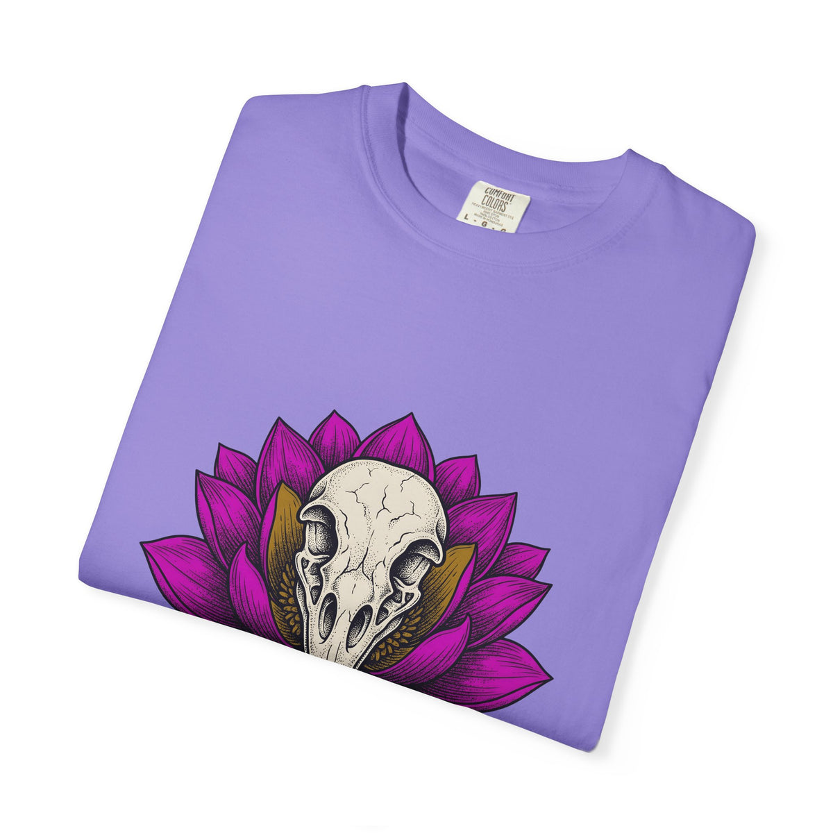 Bird Head Flower T-Shirt Boho Chic Emo Gift Women Line Art T-Shirt Floral Head T-Shirt Hippie Fan Minimalist T-Shirt Goth Graphic Classic Lotus