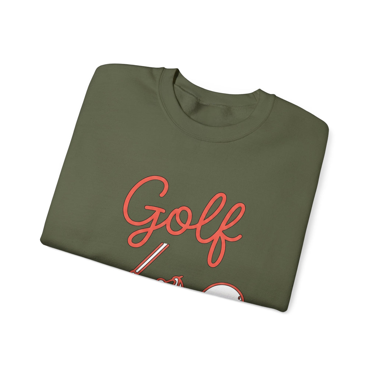 Golf Athlete Sweatshirt Golf Pastime Gift Women Simple Design Sweatshirt Golfer Sweatshirt Golfing Enthusiast Minimalist Sweatshirt Leisure Graphic Outline
