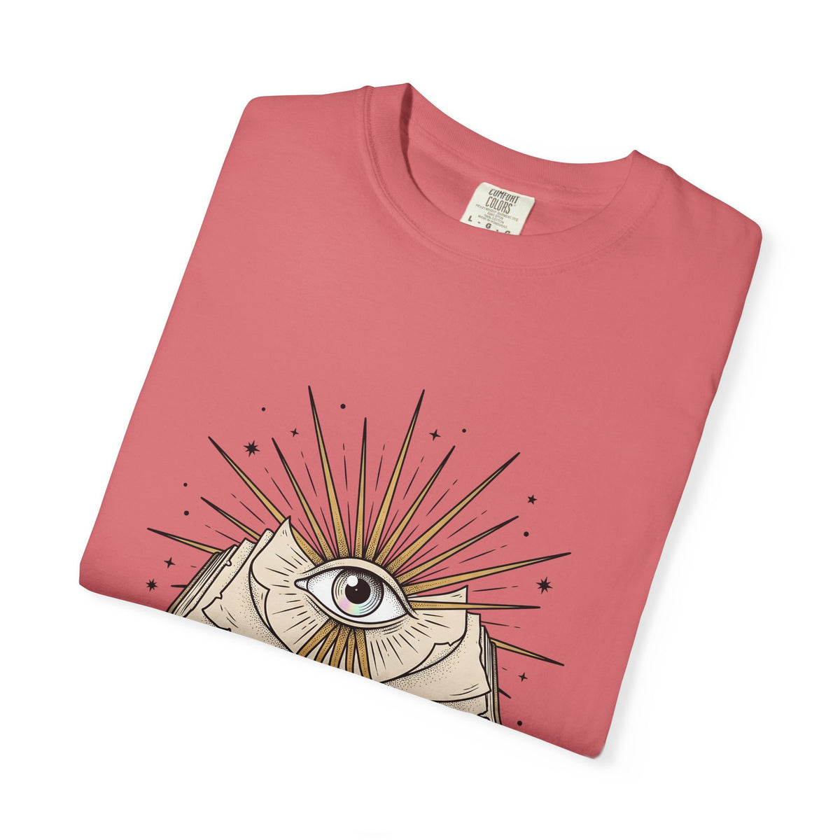 Magic Eye Journal T-Shirt Boho Chic Metaphysical Gift Women Ink T-Shirt Stereogram T-Shirt Hippie Enthusiast Tattoo T-Shirt Spiritual Graphic Retro
