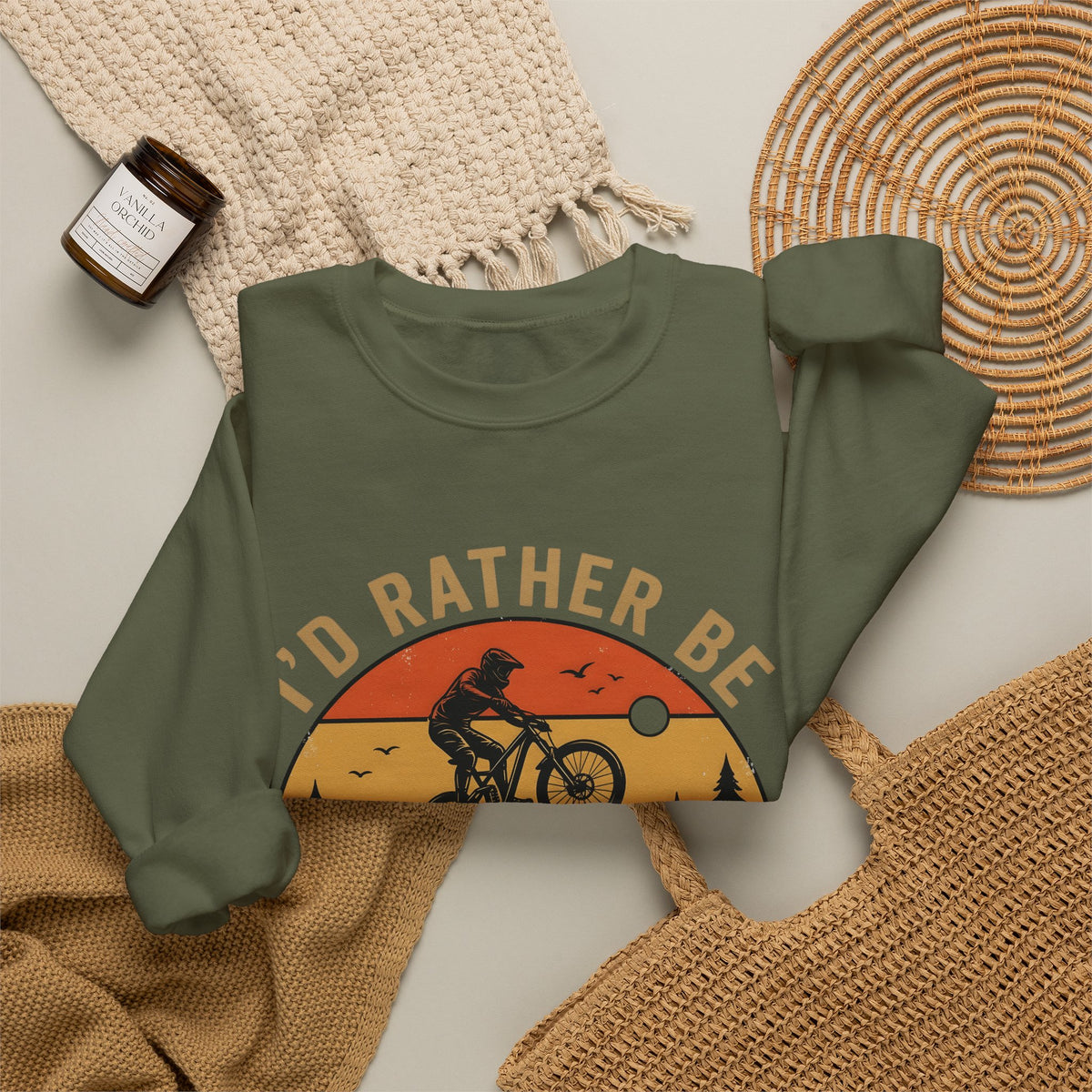 Mountain Biker Sweatshirt Mountain Biking Adventure Gift Women Vintage Sweatshirt Bmx Rider Sweatshirt Mountain Biking Enthusiast Retro Sweatshirt Exploration