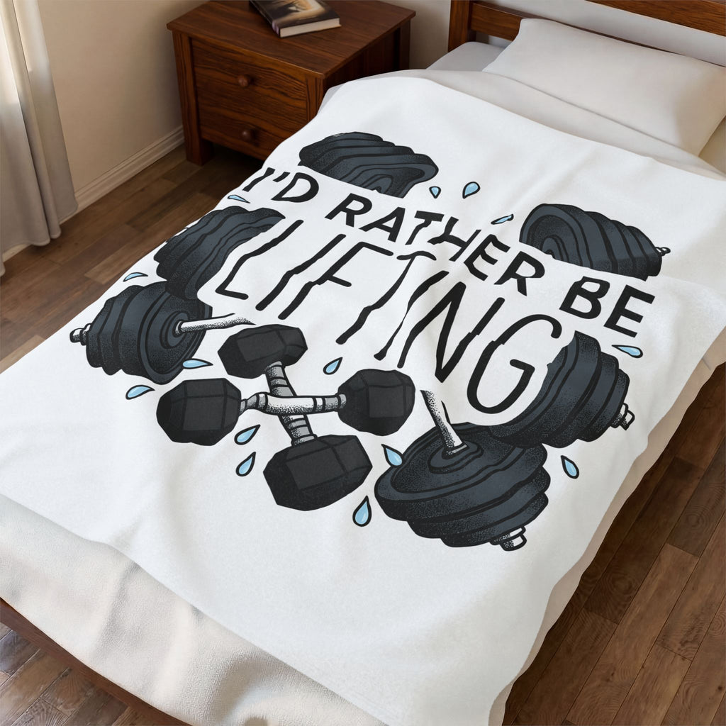 Weight Graphic Blanket Fitness Workout Gift Women Strong Blanket Weightlifting Blanket Gym Enthusiast Bold Blanket Exercise Graphic Sketch Weights