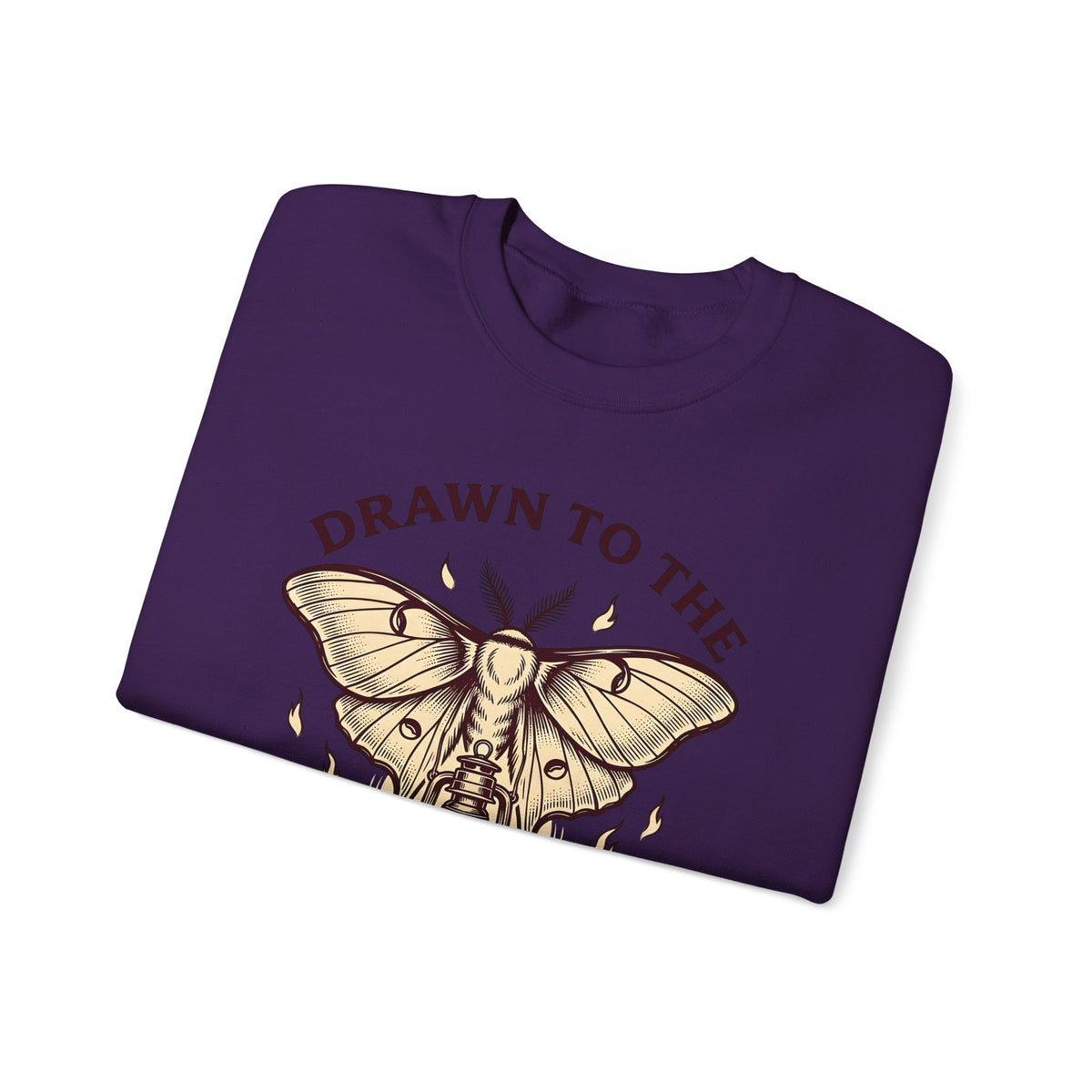 Moth Lamp Sweatshirt St. Valentine's Day Dark Gift Women Retro Sweatshirt Lamp Sweatshirt Valentine Fan Vintage Sweatshirt Gothic Graphic Sketch Flame Sweatshirt