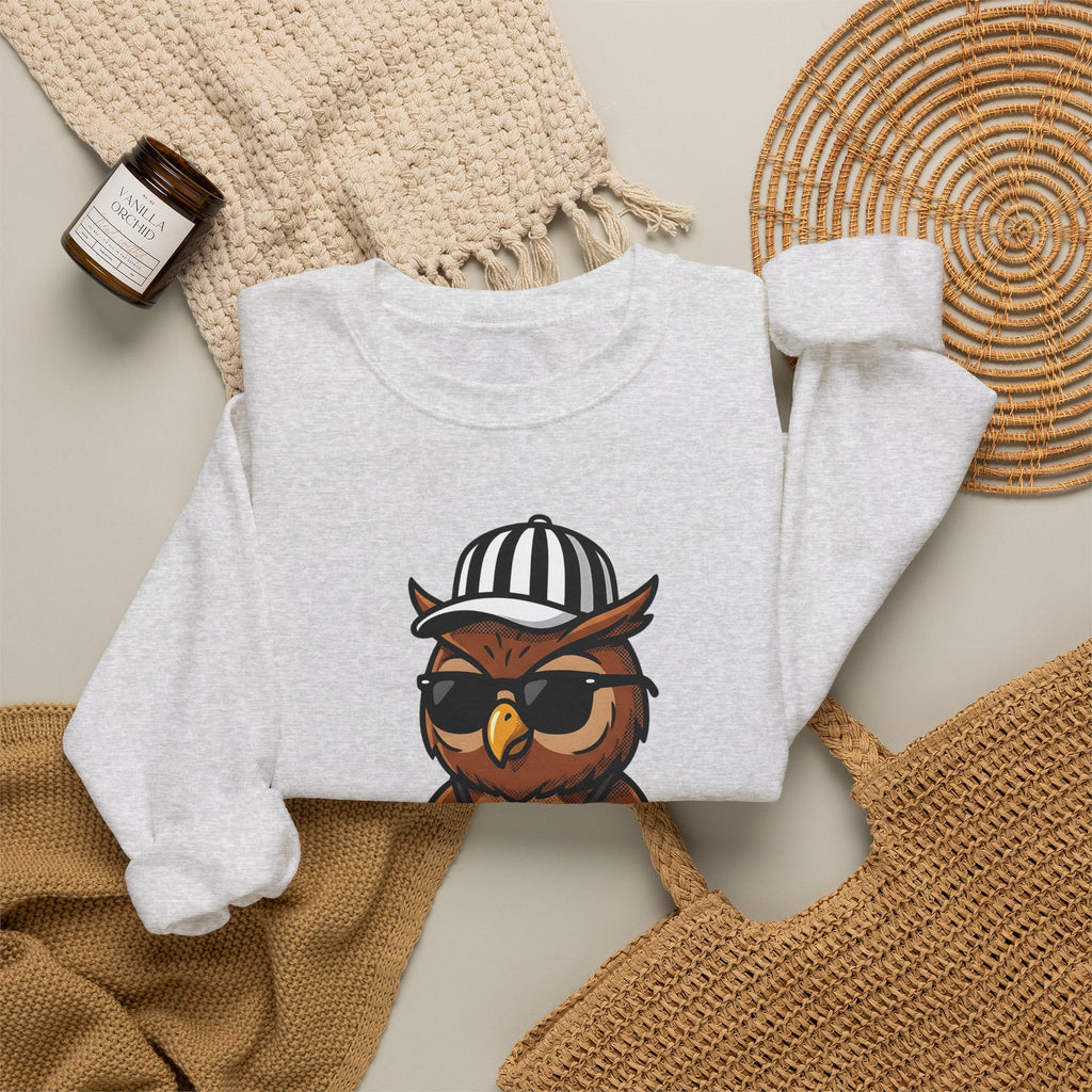 Owl Umpire Sports Activities Workout Gift Owl Athlete Enthusiast Fitness Sweatshirt