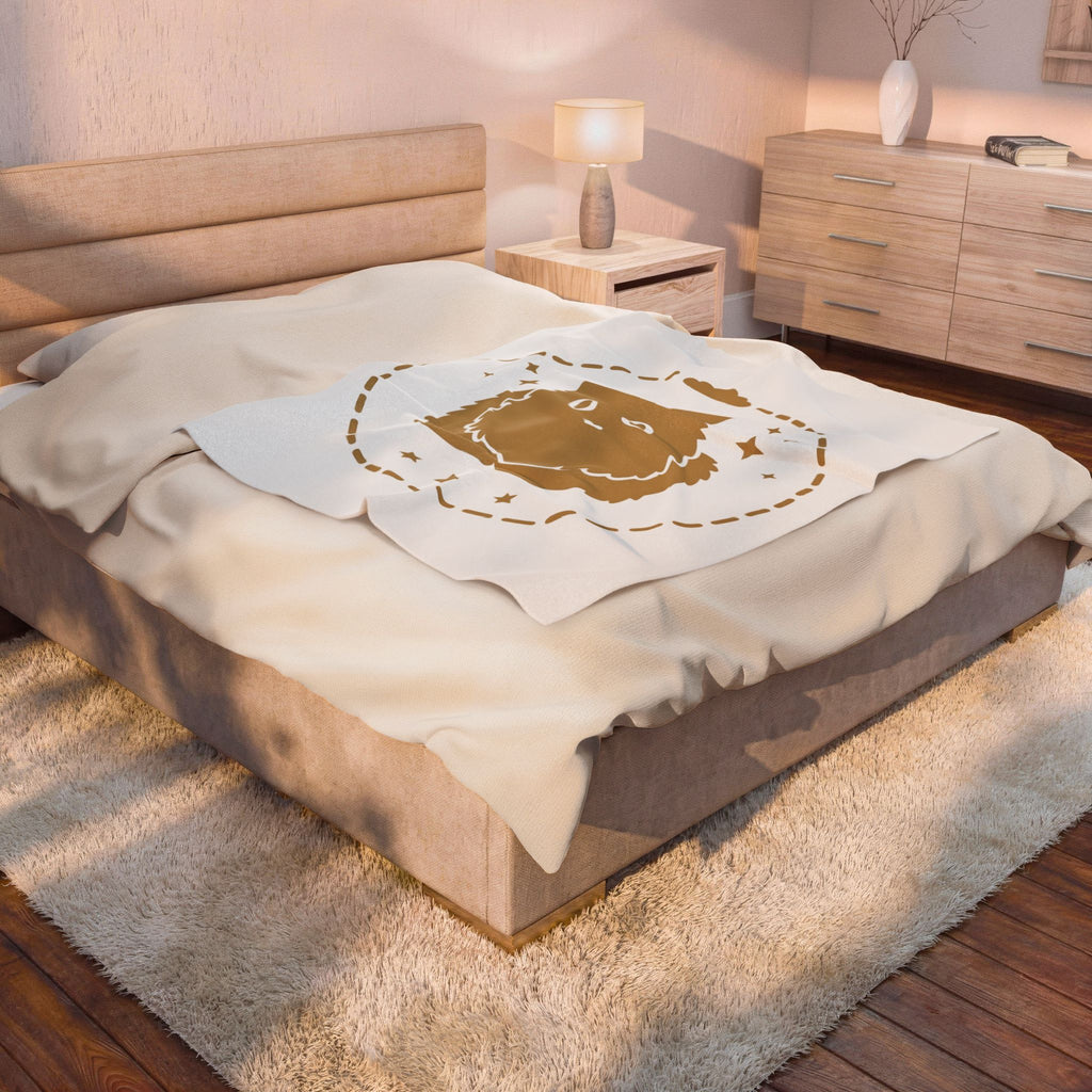Soft Cat Cat Pet Gift Simple Kitten Cat Fan Minimalist Animal Contemporary Sparkles Blanket
