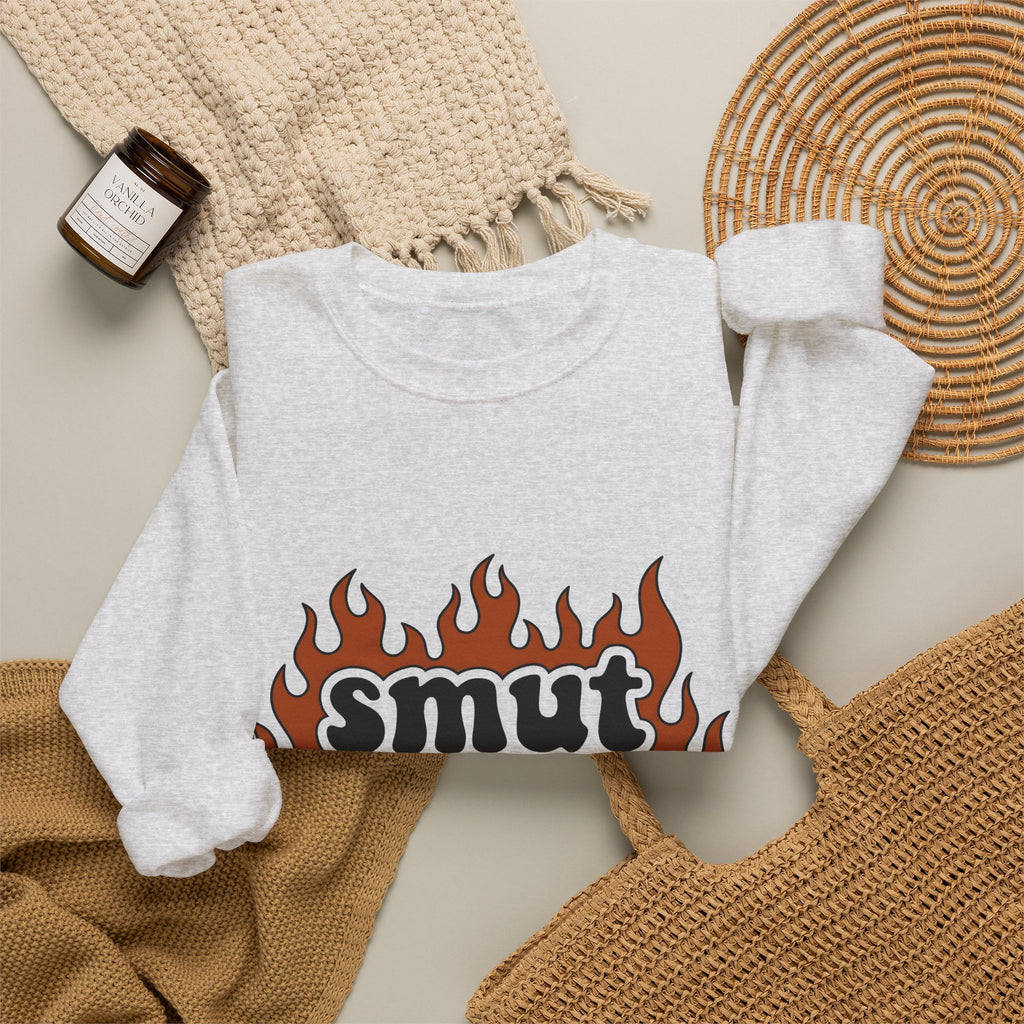 Fiery Letters Sweatshirt Boho Chic Novels Gift Women Sketch Sweatshirt Alphabet Sweatshirt Hippie Fan Hand Drawn Sweatshirt Literary Graphic Cartoon Fireball