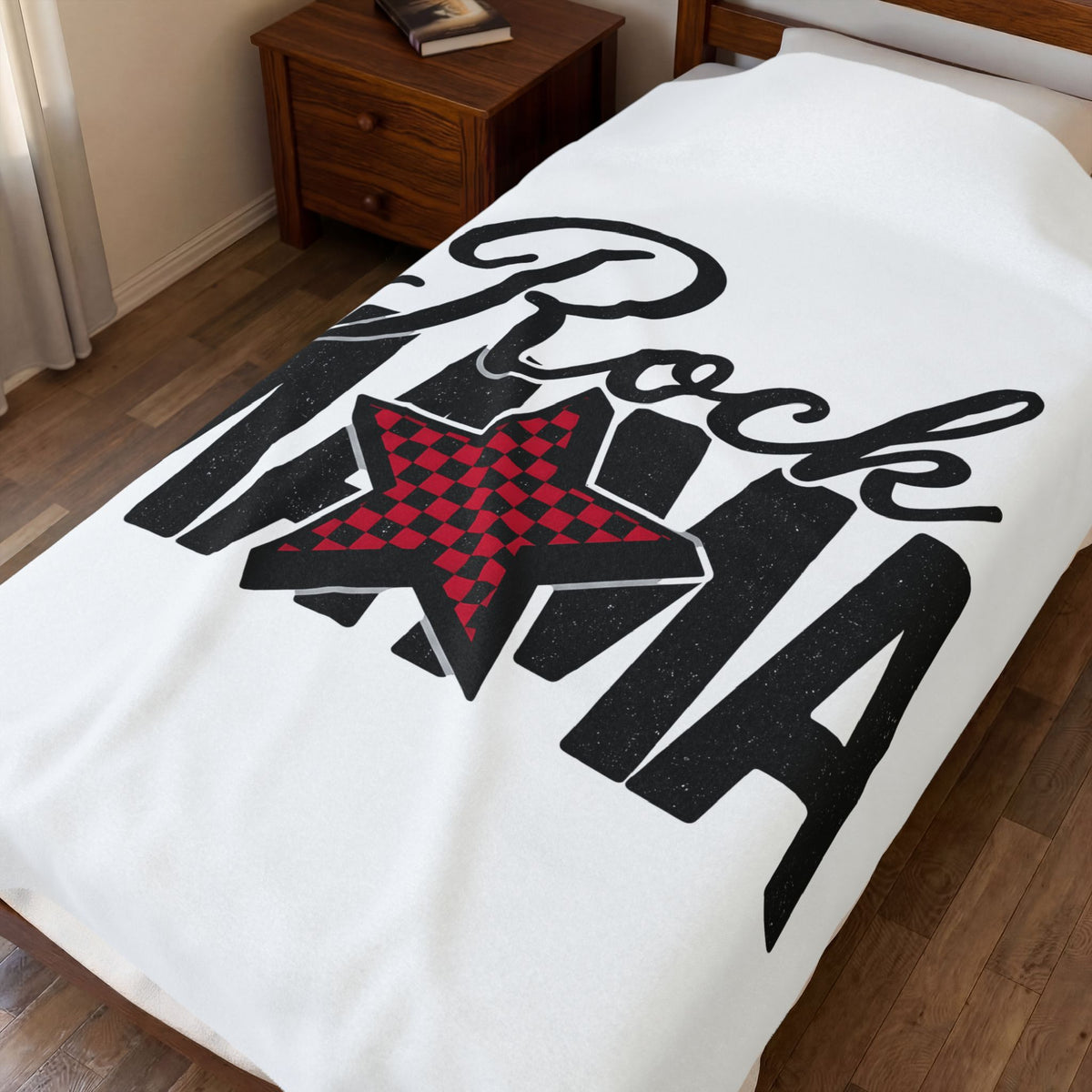 Star Icon Blanket Moms Tune Gift Women Sketch Blanket Star Blanket Motherhood Fan Illustrated Blanket Melody Graphic Nostalgic Tartan Print Blanket
