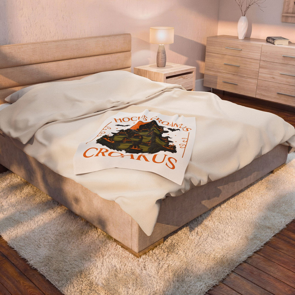 Witch Frogs Blanket Halloween Animal Gift Women Cartoon Blanket Toad Blanket Horror Fan Comic Blanket Creature Graphic Vintage Cauldrons Blanket