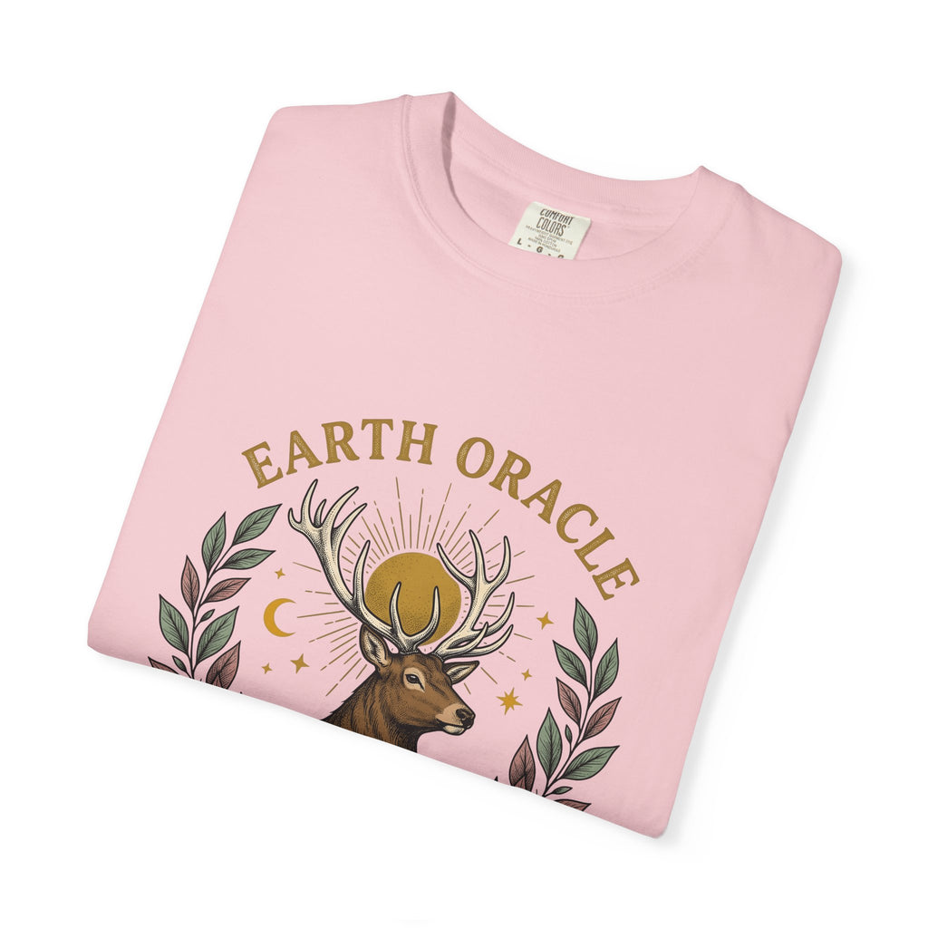 Stag Sunrise T-Shirt Boho Chic Outdoors Gift Women Tribal T-Shirt Deer T-Shirt Bohemian Fan Primitive T-Shirt Wilderness Graphic Retro Toadstools