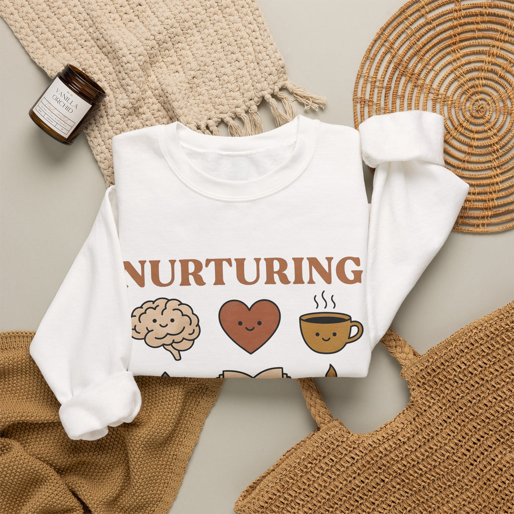 Self Love Symbols Sweatshirt Nurses Health Gift Women Sketch Sweatshirt Affirmation Sweatshirt Nurse Practitioner Enthusiast Drawing Sweatshirt Wellness