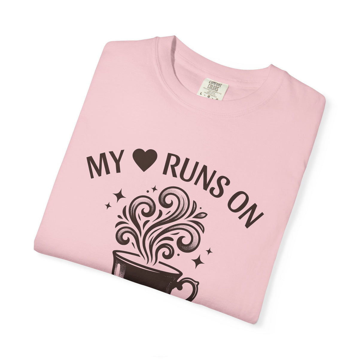 Coffee Cup T-Shirt Mom Latte Gift Women Hand Drawn T-Shirt T-Shirt T-Shirt Mother Fan Coffee T-Shirt T-Shirt Cappuccino Graphic Clean Curls T-Shirt
