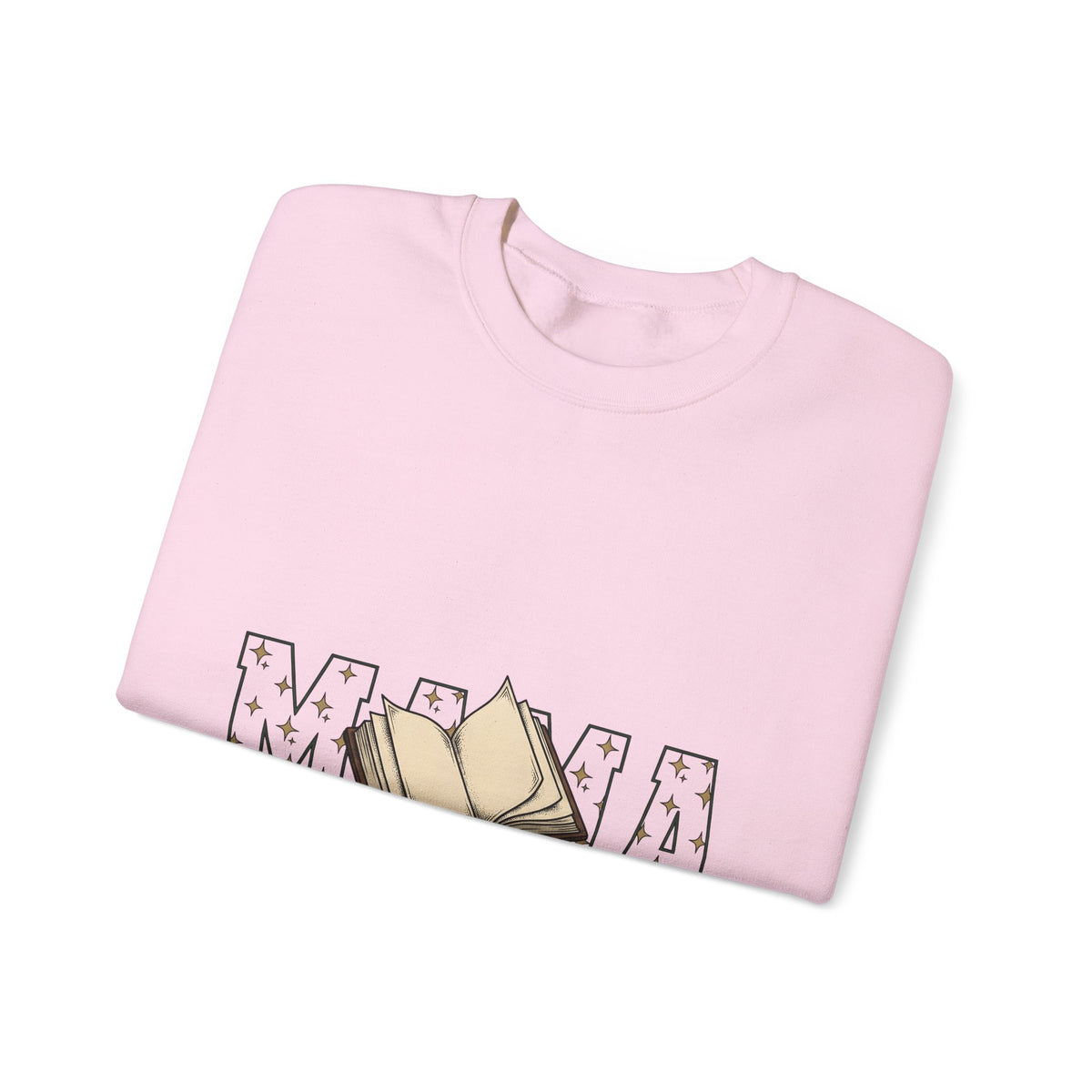 Open Book Sweatshirt Mom Novels Gift Women Cartoon Sweatshirt Booklet Sweatshirt Mother Fan Illustrated Sweatshirt Book Graphic Line Art Stars Sweatshirt