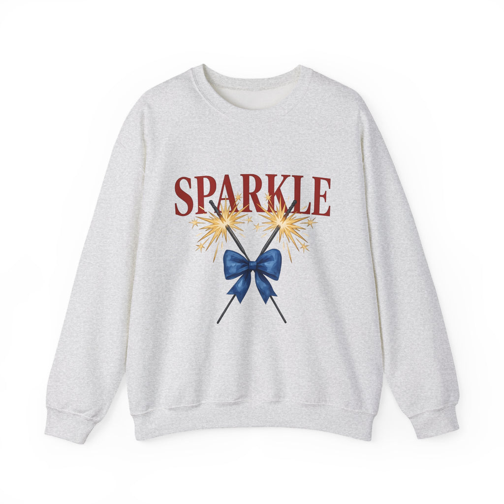 Sparkler Bow Sweatshirt 4th Of July America Gift Women Hand Painted Sweatshirt Sparkler Sweatshirt Independence Day Fan Painted Sweatshirt Patriotic Graphic