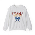Sparkler Bow Sweatshirt 4th Of July America Gift Women Hand Painted Sweatshirt Sparkler Sweatshirt Independence Day Fan Painted Sweatshirt Patriotic Graphic