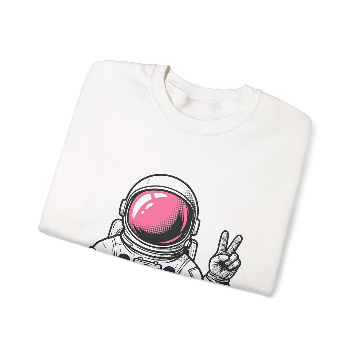 Astronaut Graphic Sweatshirt America Space Gift Women Comic Sweatshirt Cosmonaut Sweatshirt Patriot Fan Galactic Graphic Illustration Cartoon Sweatshirt Retro