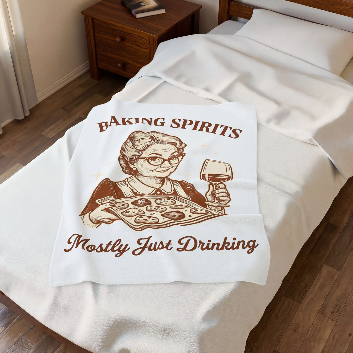 Nana Cookies Blanket Christmas Joke Gift Women Rustic Blanket Cookie Blanket