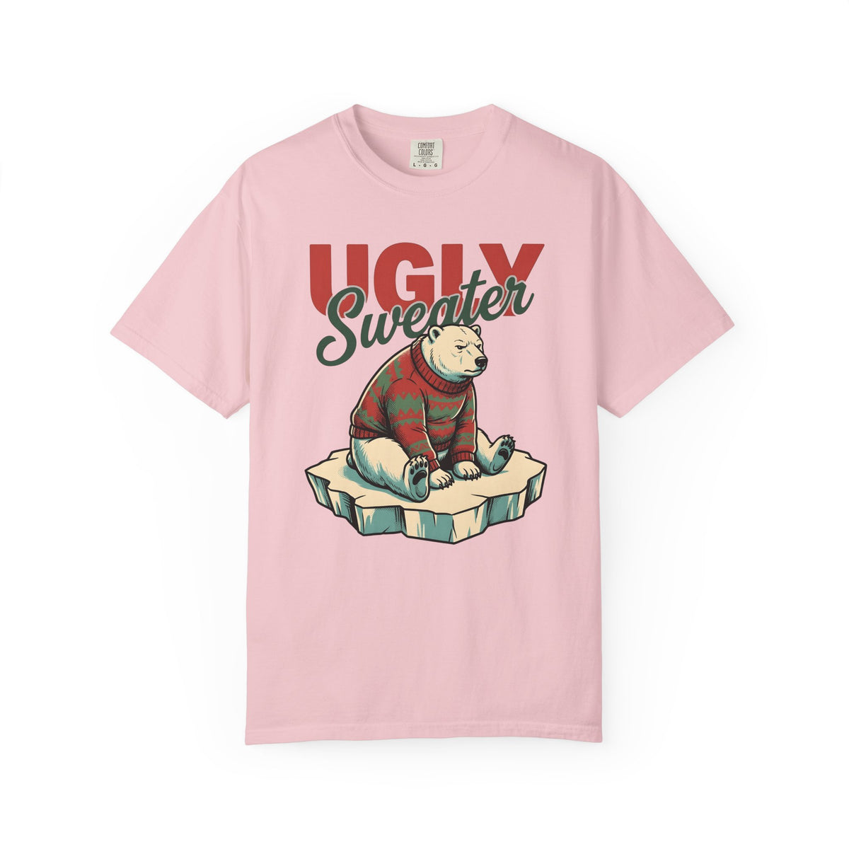 Arctic Bear Sweater Christmas Fauna Gift Nostalgic Polar Bear Xmas Fan Vintage Wildlife Doodle T-Shirt