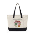Coffee Cup Donut Tote Bag Christmas Coffee Gift Women Cartoon Tote Bag Donut Tote Bag Xmas Fan Cartoony Tote Bag Coffee Design Retro Stars Tote Bag