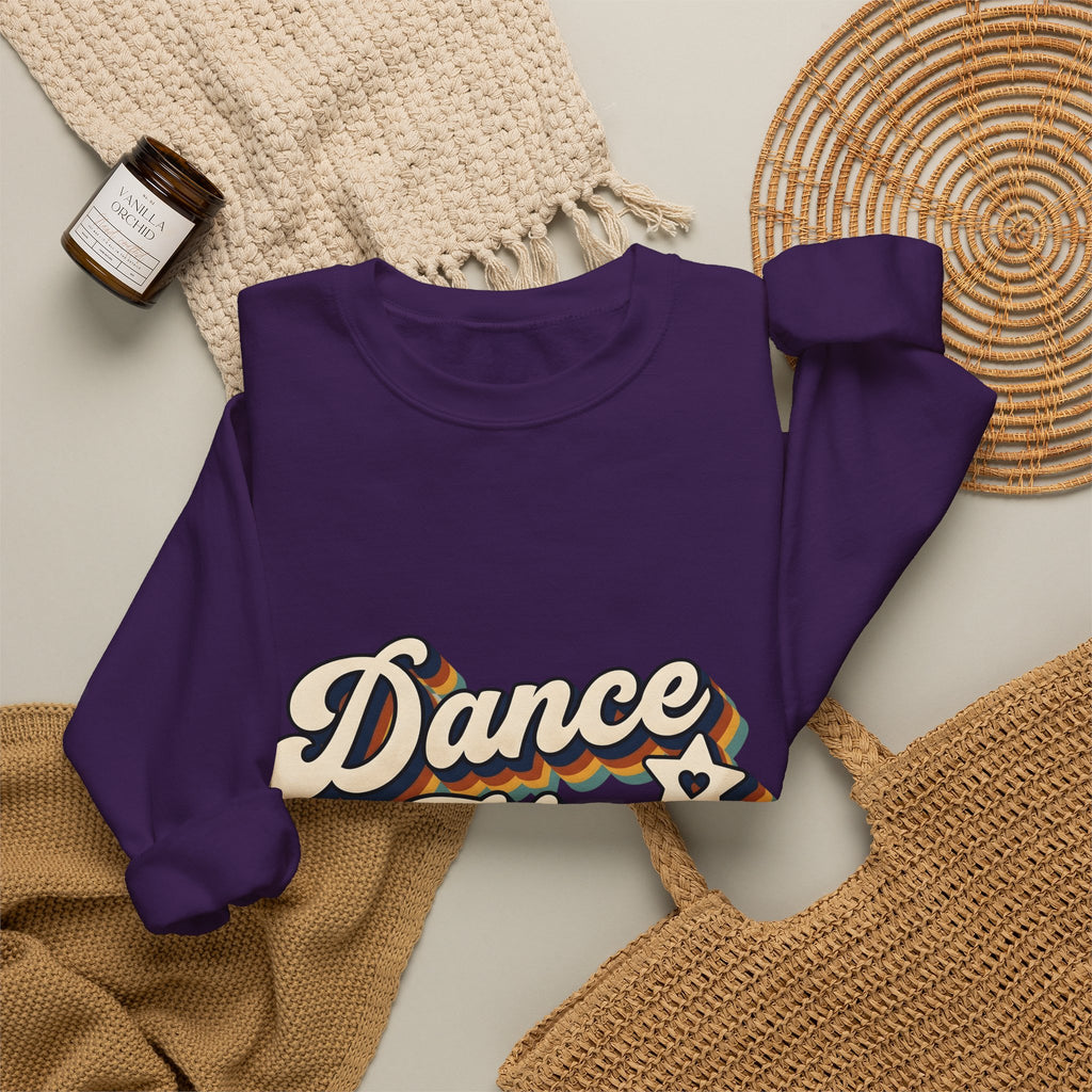 Vintage Lettering Sweatshirt Moms Ballet Gift Women Block Sweatshirt Typography Sweatshirt Motherhood Enthusiast Typography Sweatshirt Dance Graphic Classic