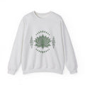 Lotus Blossom Sweatshirt Boho Chic Meditation Gift Women Sketch Sweatshirt Waterlily Sweatshirt Hippie Enthusiast Drawing Design Simple Sacred Geometry