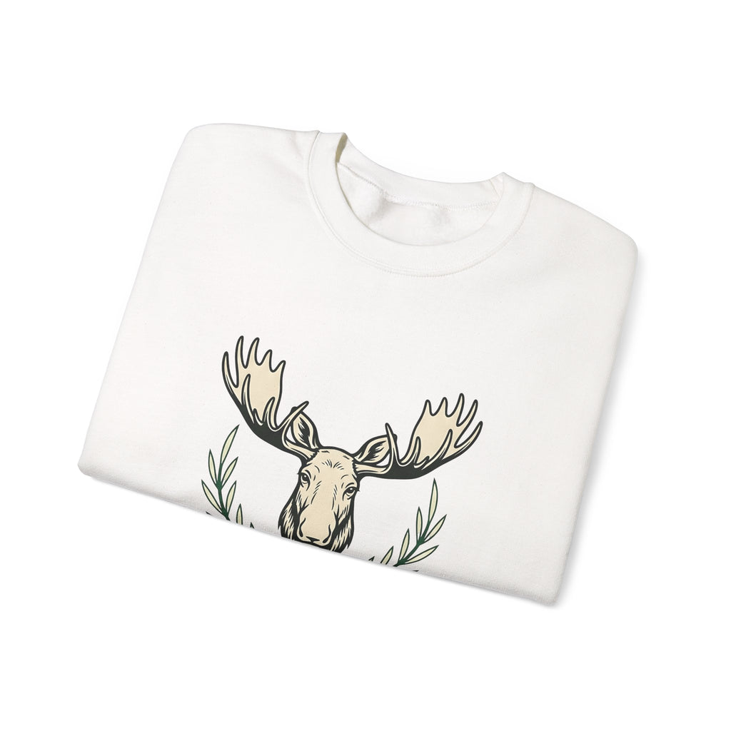 Stag Head Sweatshirt River Rafting Exploration Gift Women Old Fashioned Sweatshirt Antler Sweatshirt Whitewater Fan Vintage Sweatshirt Adventure Graphic Line