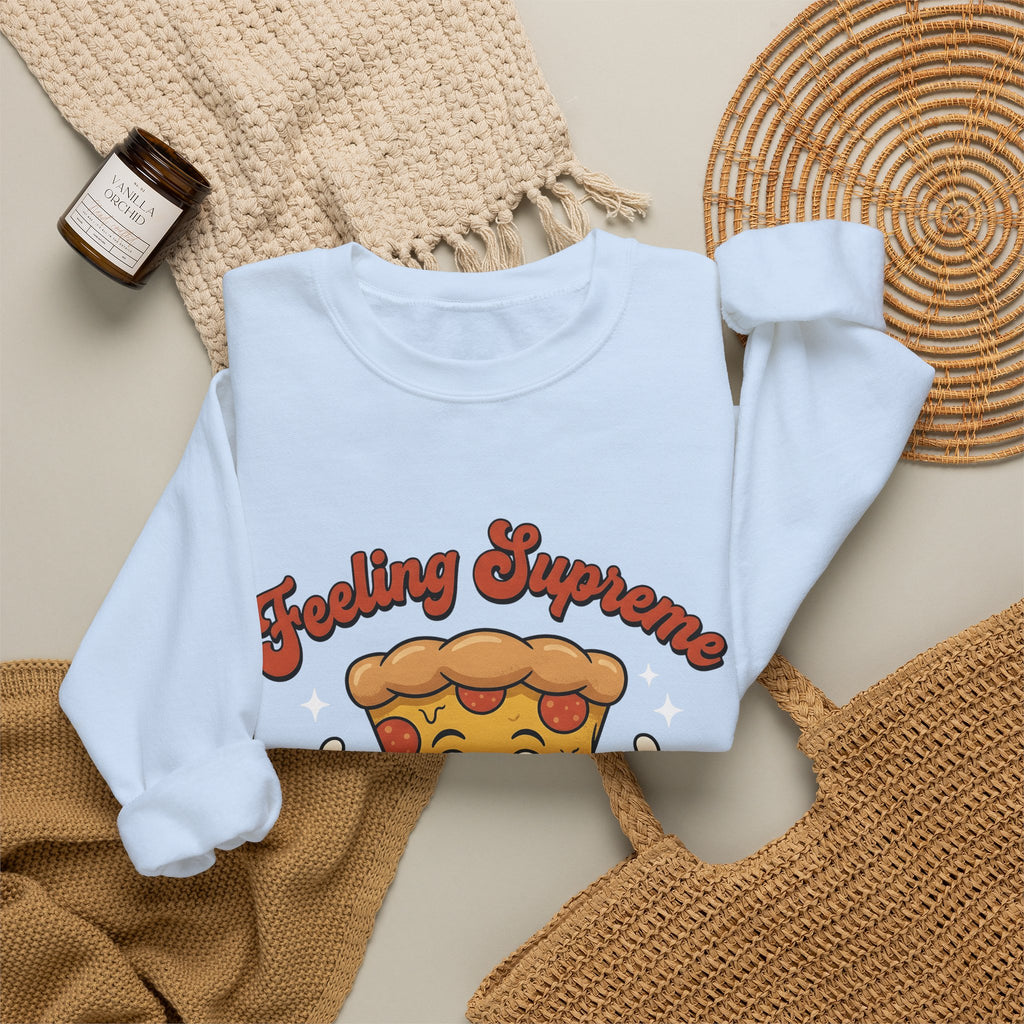 Pizza Cartoon Sweatshirt Pizza Food Gift Women Cute Sweatshirt Pizza Sweatshirt Pizza Fan Kawaii Sweatshirt Cuisine Graphic Retro Stars Sweatshirt