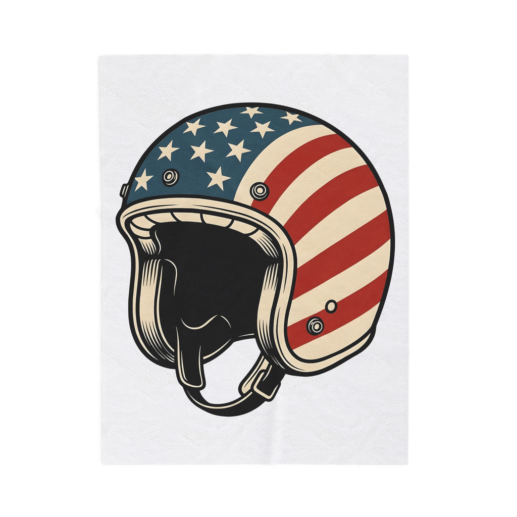 Us Flag Helmet Blanket 4th Of July Liberty Gift Women Retro Blanket Helmet Blanket Patriot Fan Vintage Blanket Retro Graphic Blanket Vintage Star