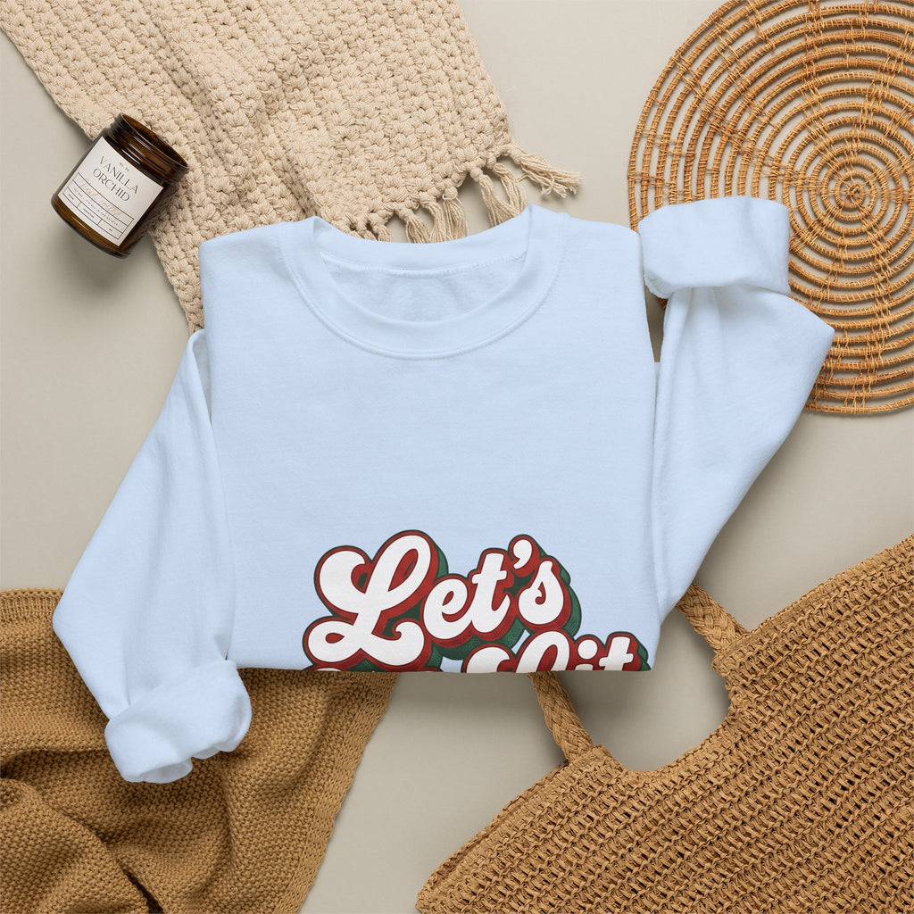 Festive Message Sweatshirt Christmas Fun Gift Women Joyful Sweatshirt Holiday Greeting Sweatshirt Christmas Fan Cheerful Sweatshirt Amusement Graphic Classic