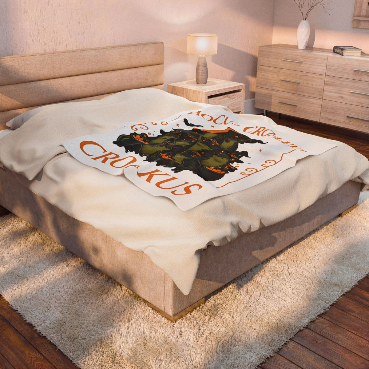 Witch Frogs Blanket Halloween Animal Gift Women Cartoon Blanket Toad Blanket Horror Fan Comic Blanket Creature Graphic Vintage Cauldrons Blanket