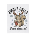 Tree Squirrel Coffee Blanket Christmas Fauna Gift Women Line Art Blanket Squirrel Coffee Blanket Xmas Fan Squirrel Illustration Wildlife Graphic