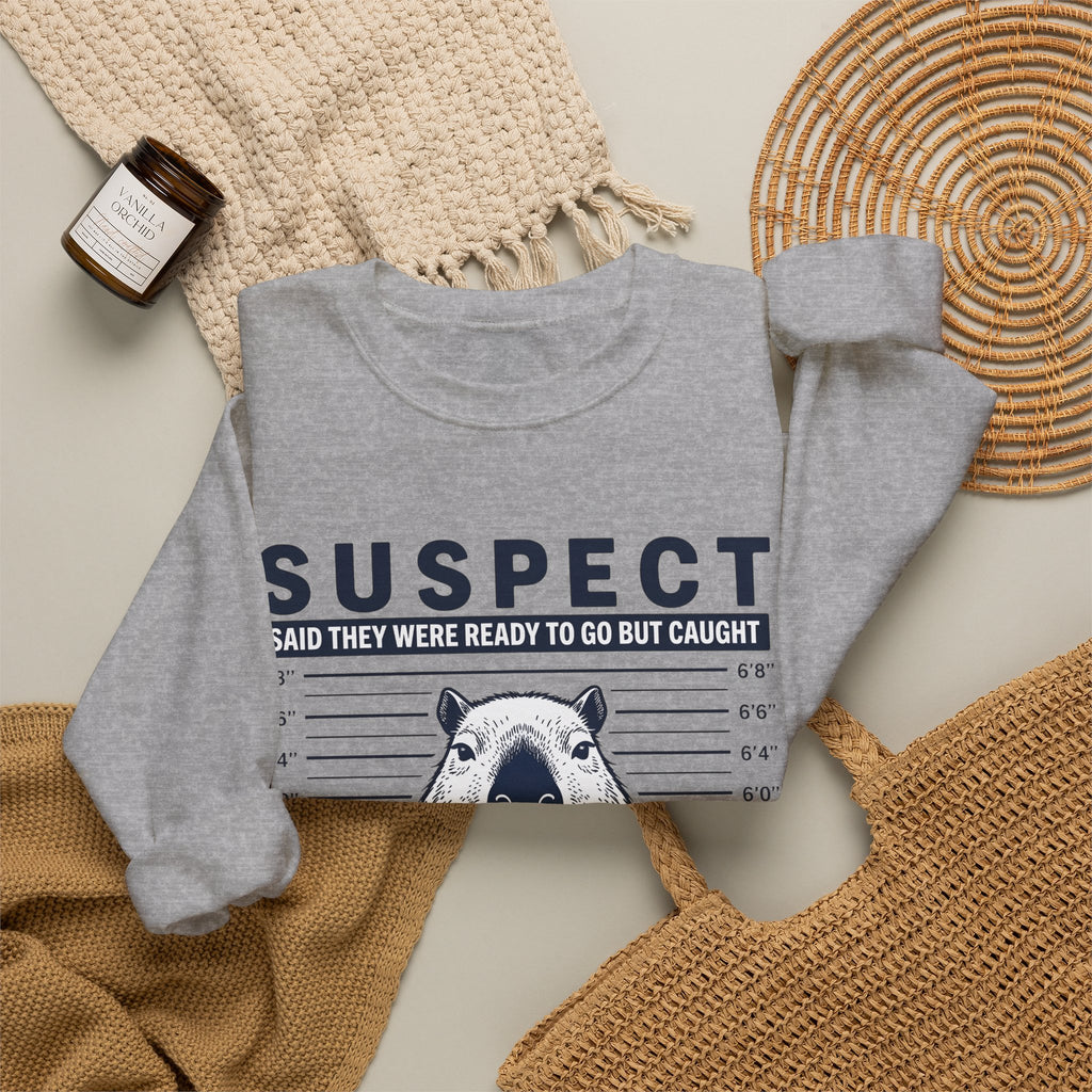 Capybara Headshot Sweatshirt Capybara Creature Gift Women Line Art Sweatshirt Rodent Sweatshirt Capybara Fan Drawing Graphic Sweatshirt Sketch Label Sweatshirt