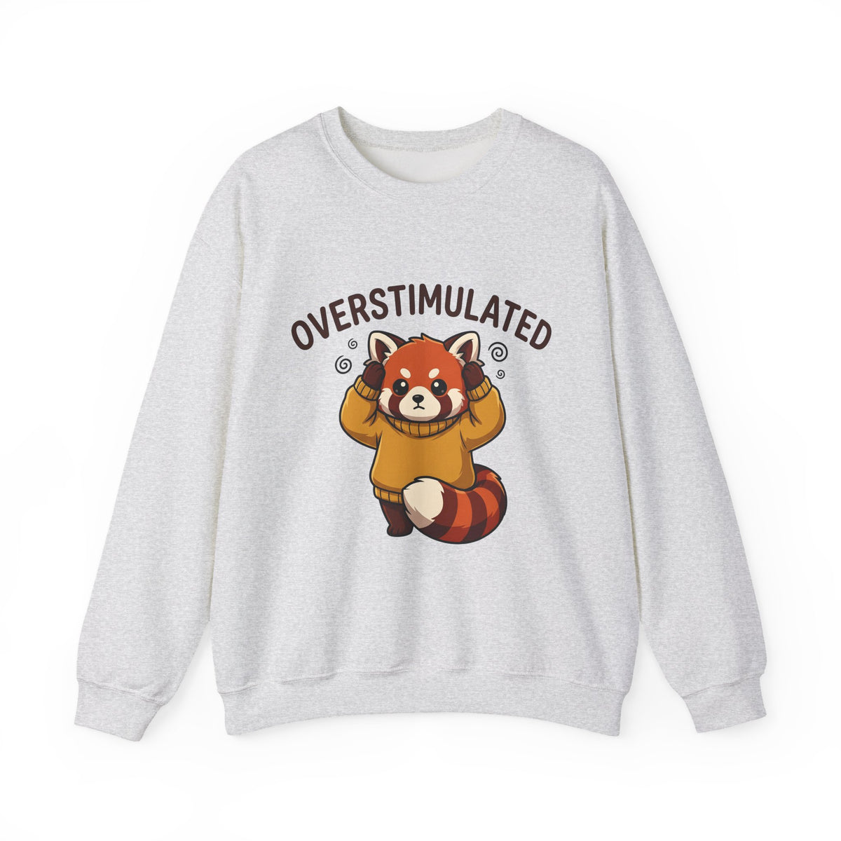 Red Panda Sweatshirt Moms Anxiety Gift Women Kawaii Sweatshirt Panda Sweatshirt Motherhood Fan Mental Health Graphic Sweatshirt Cartoon Sweater Sweatshirt