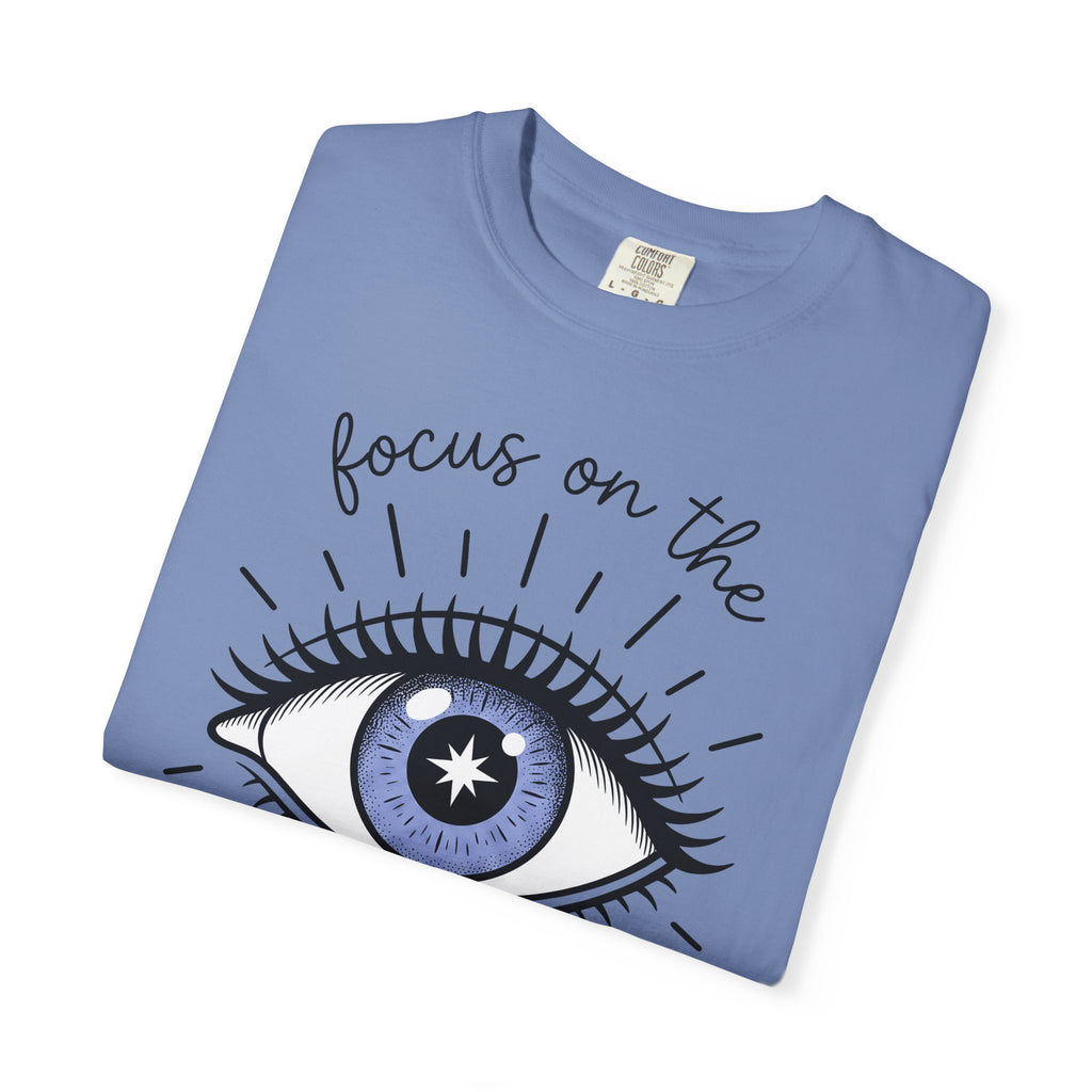 Enchanted Eye T-Shirt Boho Chic Mindfulness Gift Women Cartoon T-Shirt Mystic T-Shirt Hippie Fan Comix T-Shirt Meditation Graphic Sleek Glow T-Shirt