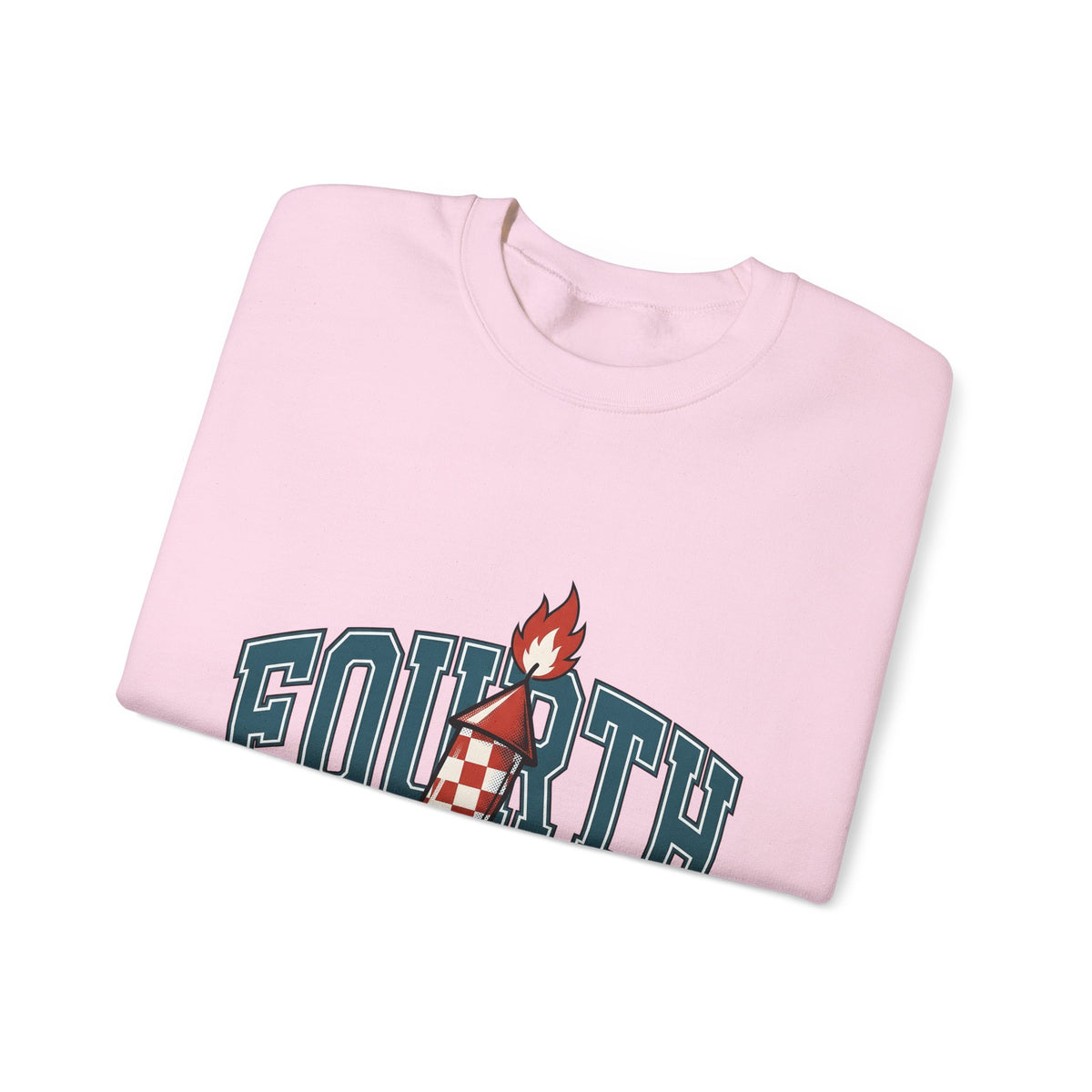 Firework Illustration Sweatshirt 4th Of July America Gift Women Striking Sweatshirt Fireworks Sweatshirt Independence Fan Fire Art Sweatshirt Patriotic Graphic