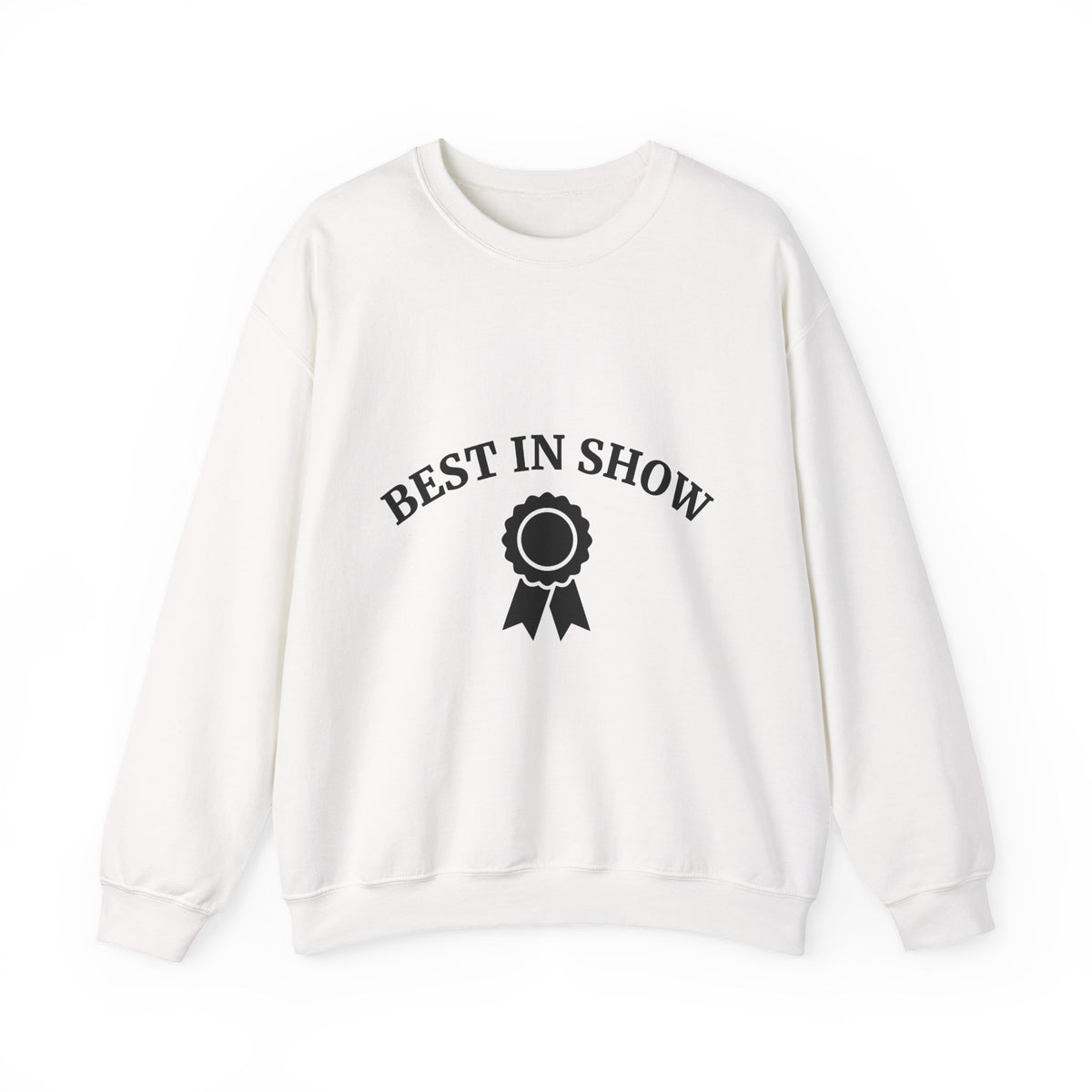 Award Ribbon Sweatshirt Dog Competition Gift Women Minimalist Sweatshirt Rosette Sweatshirt Dog Fan Simple Sweatshirt Championship Graphic Retro Badge Sweatshirt